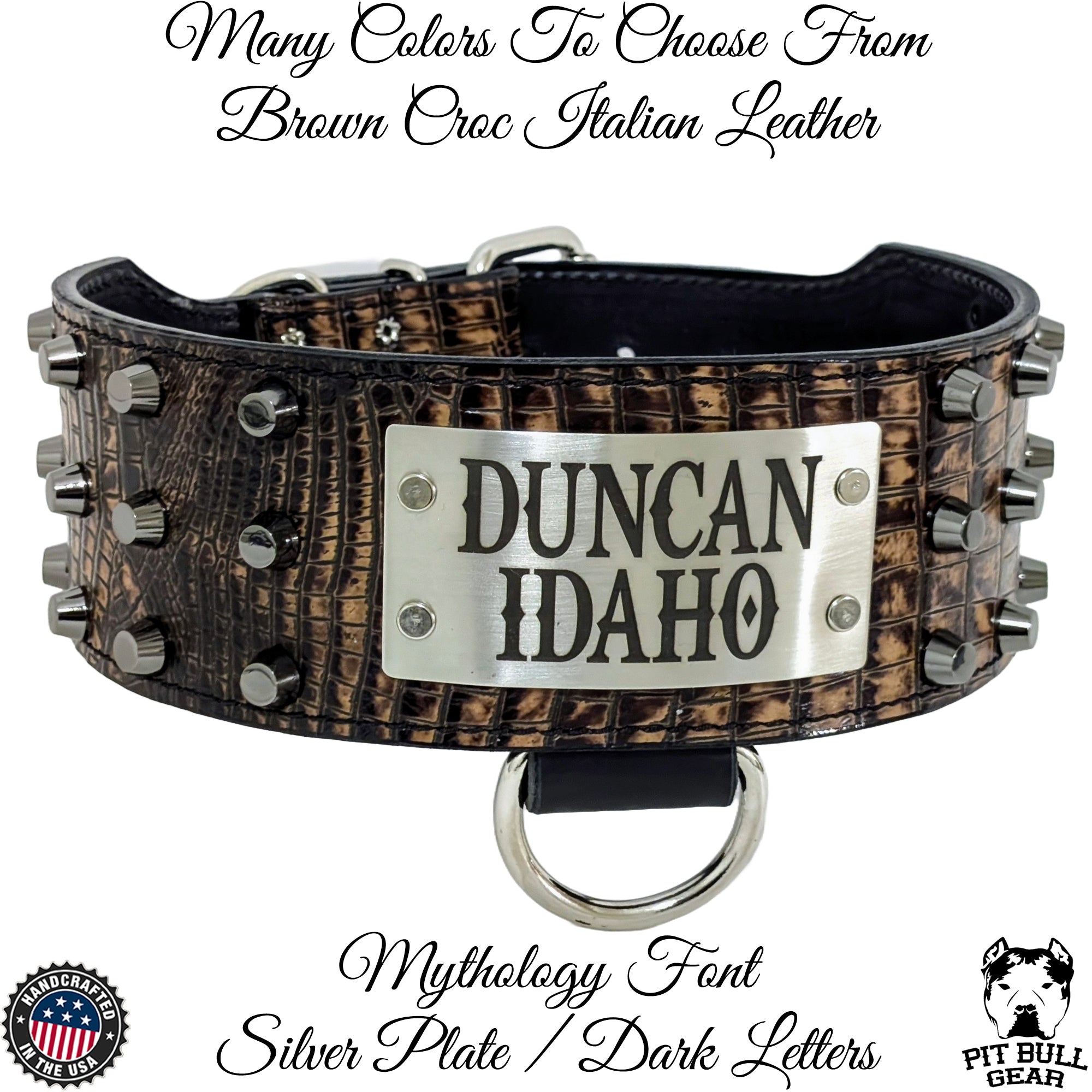 An application scenario or product detail of custom leather dog collars with name - Image 4