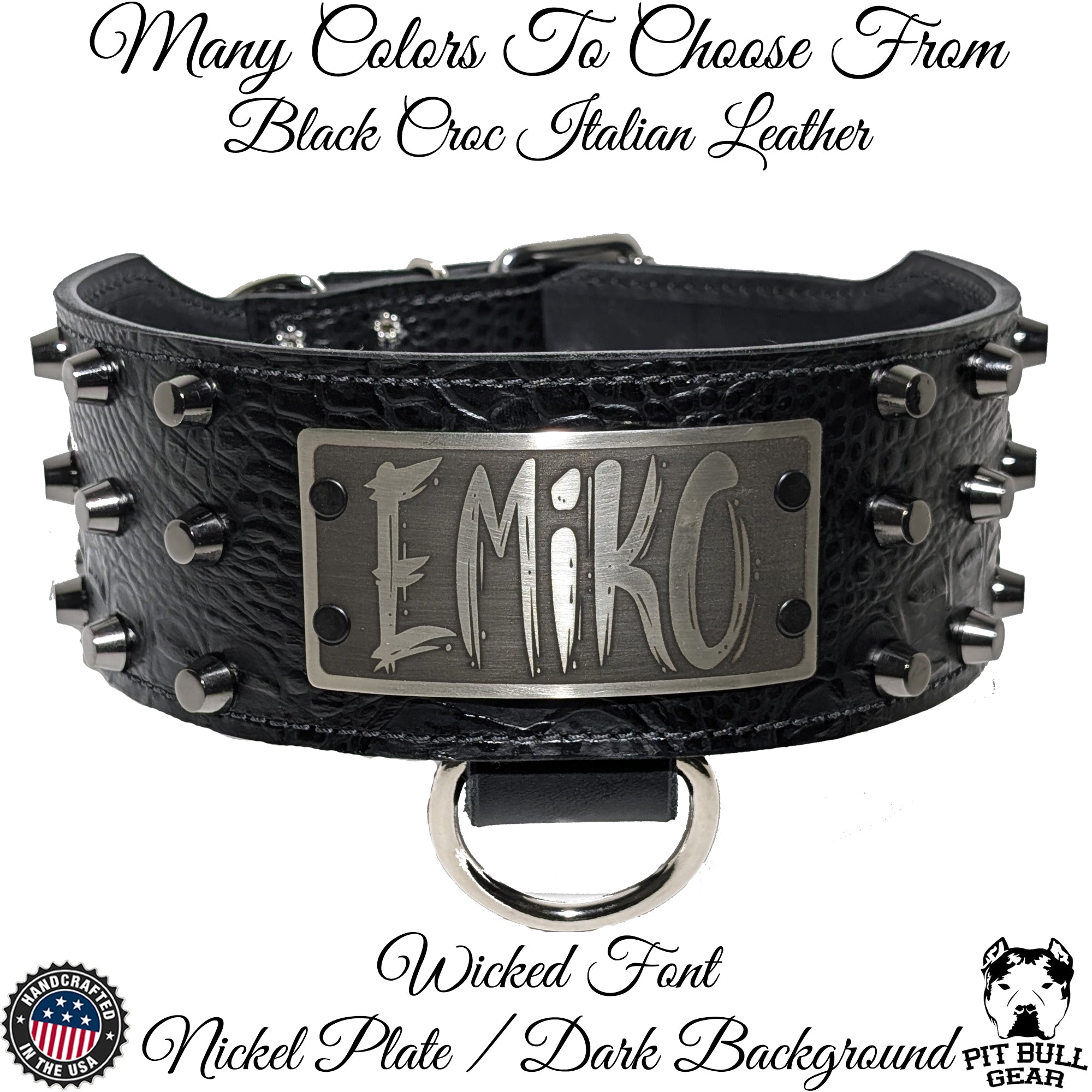An application scenario or product detail of custom leather dog collars with name - Image 7