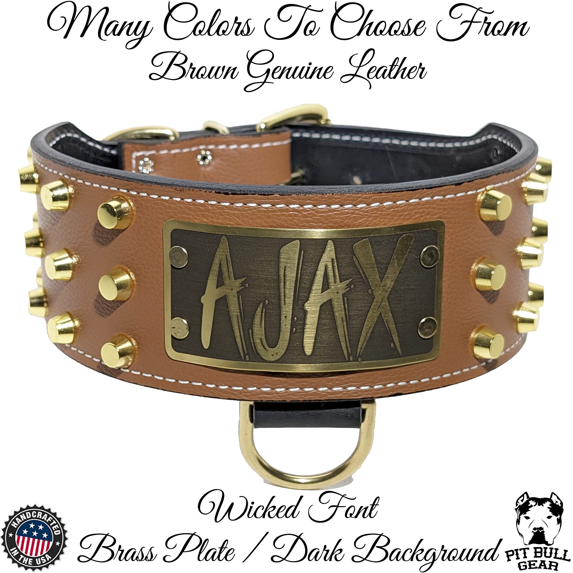 An application scenario or product detail of custom leather dog collars with name - Image 19