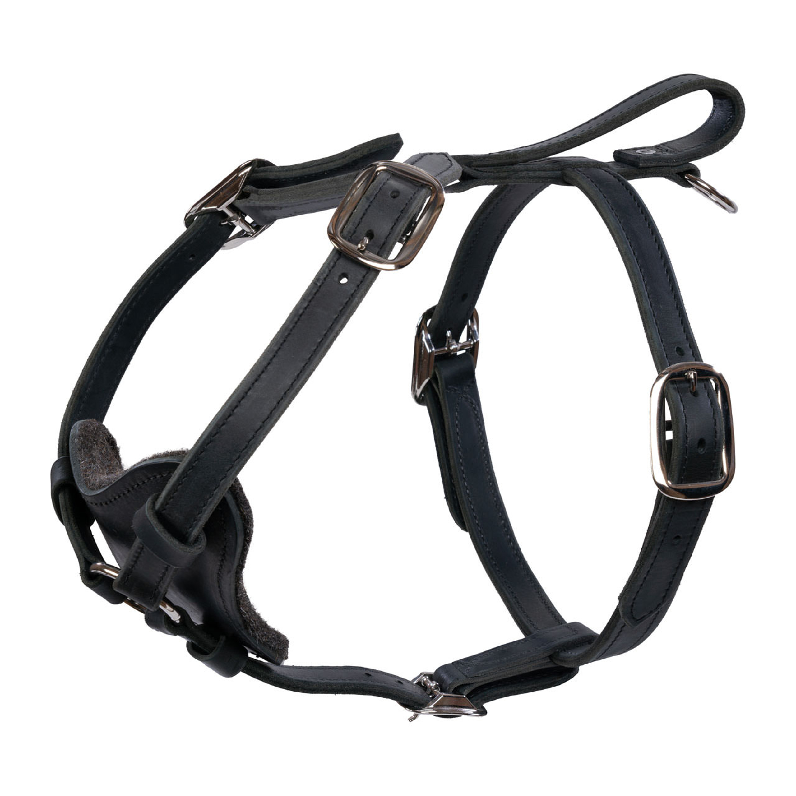 An application scenario or product detail of custom leather dog harness - Image 10