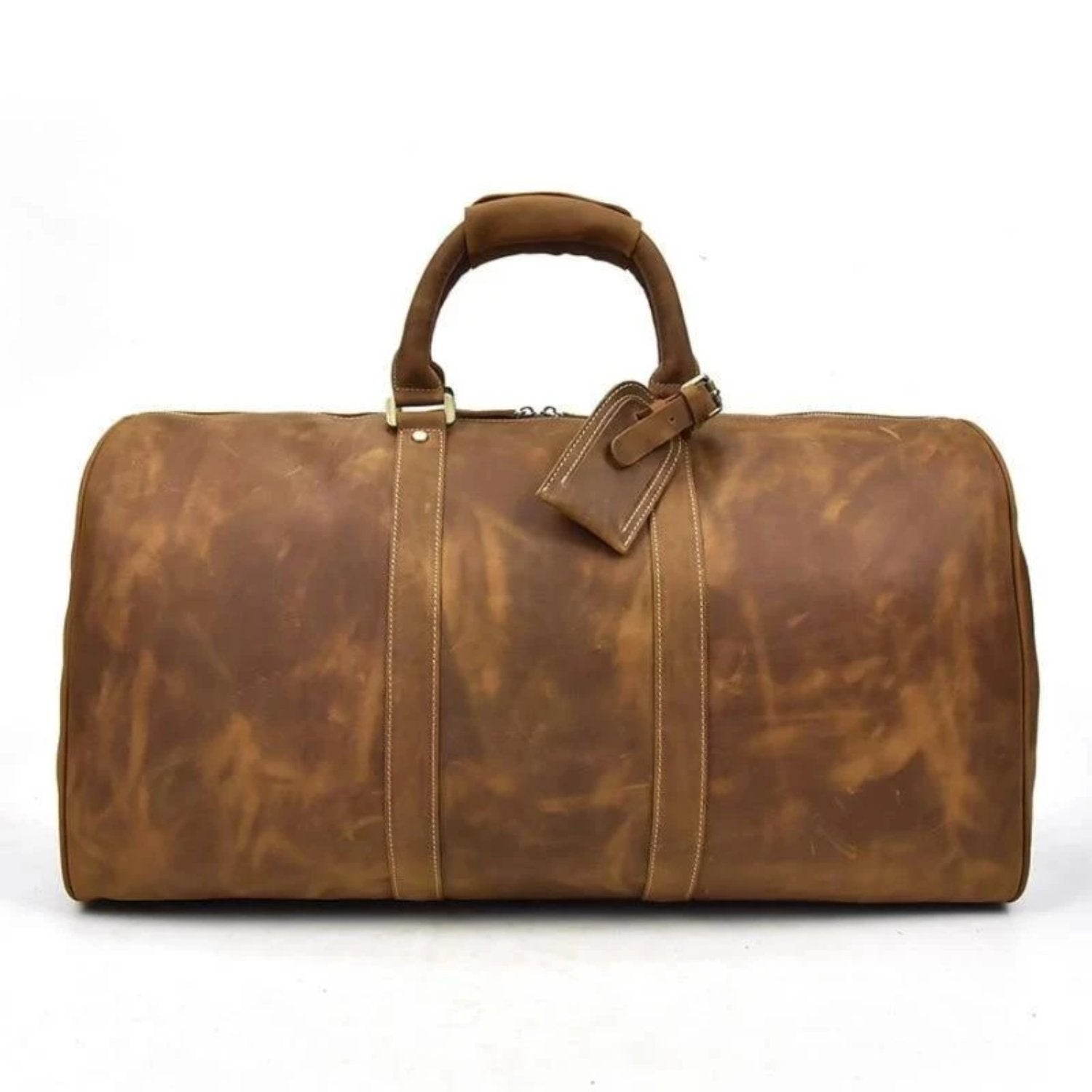 An application scenario or product detail of custom leather duffle bags - Image 3