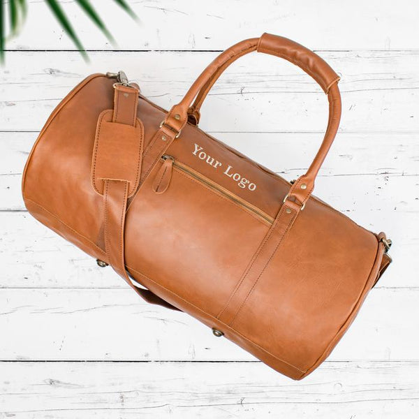 An application scenario or product detail of custom leather duffle bags - Image 9