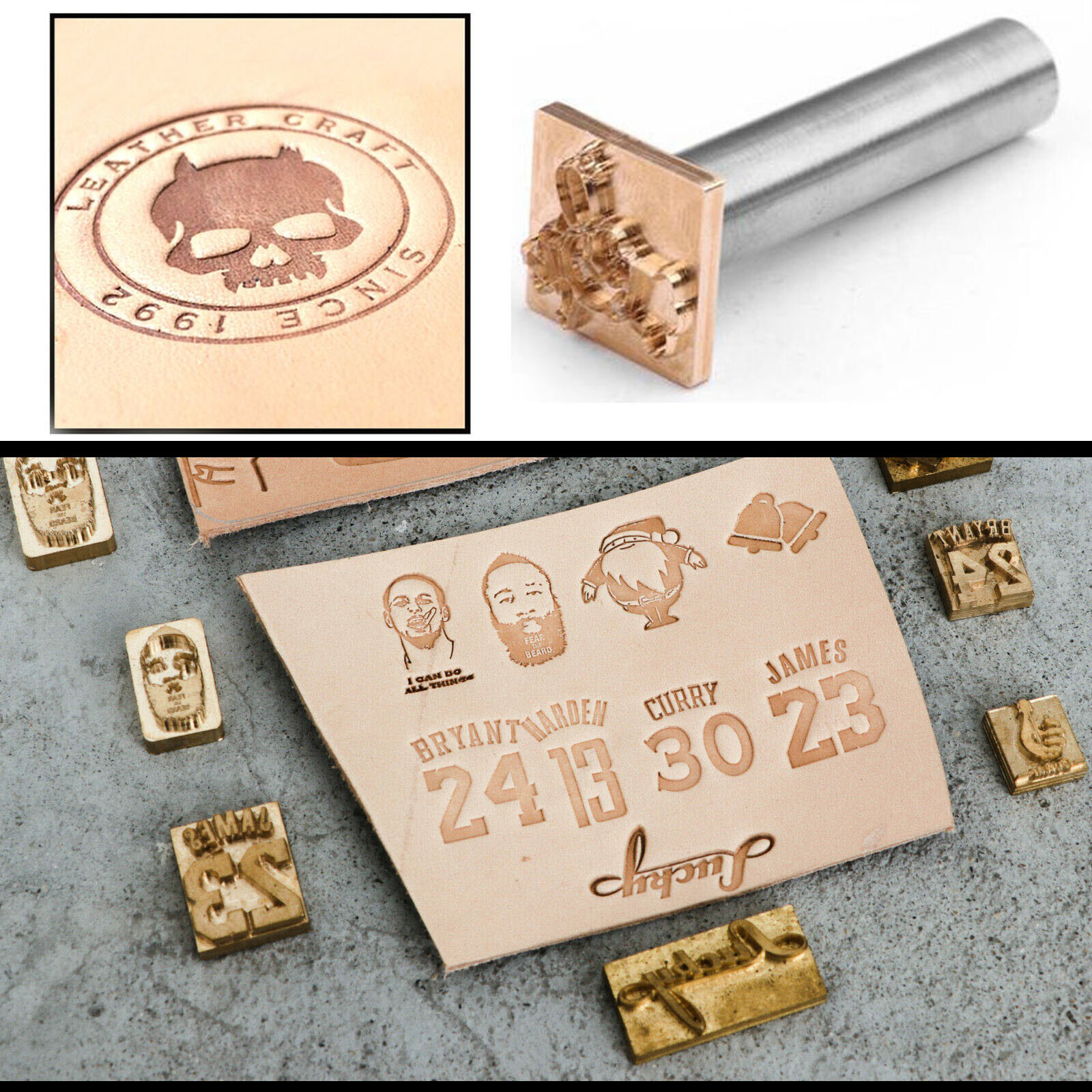 An application scenario or product detail of custom leather embossing stamp - Image 2