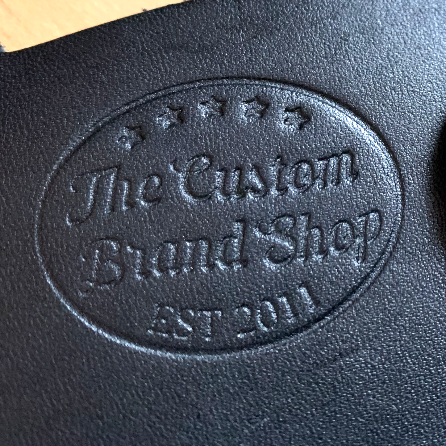 An application scenario or product detail of custom leather embossing stamp - Image 16