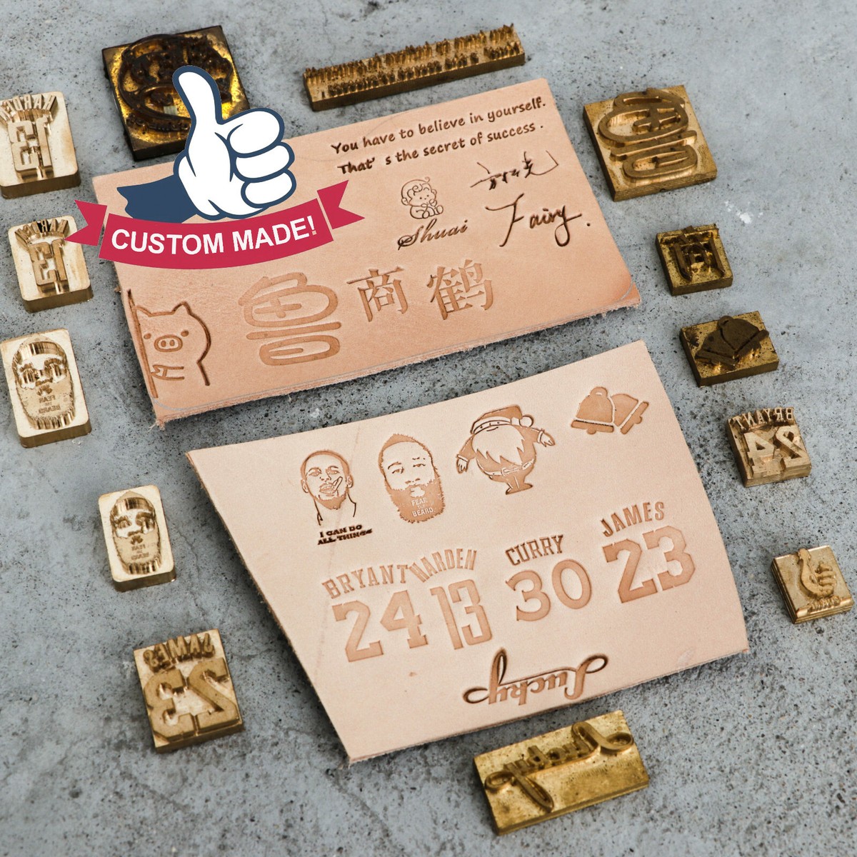 An application scenario or product detail of custom leather embossing stamp - Image 24