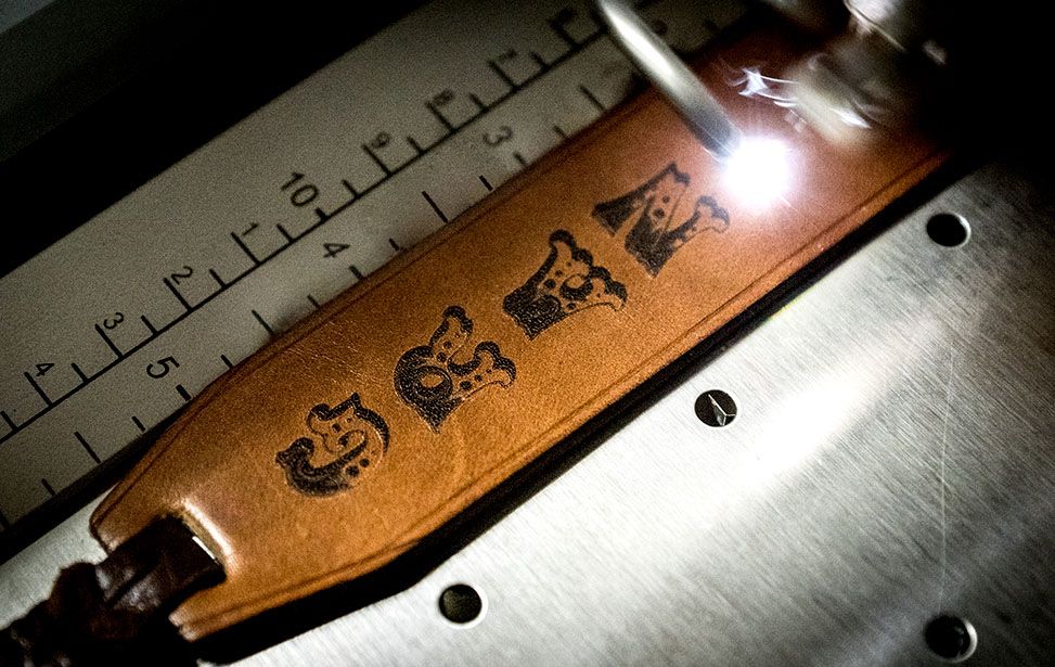 An application scenario or product detail of custom leather engraving - Image 14