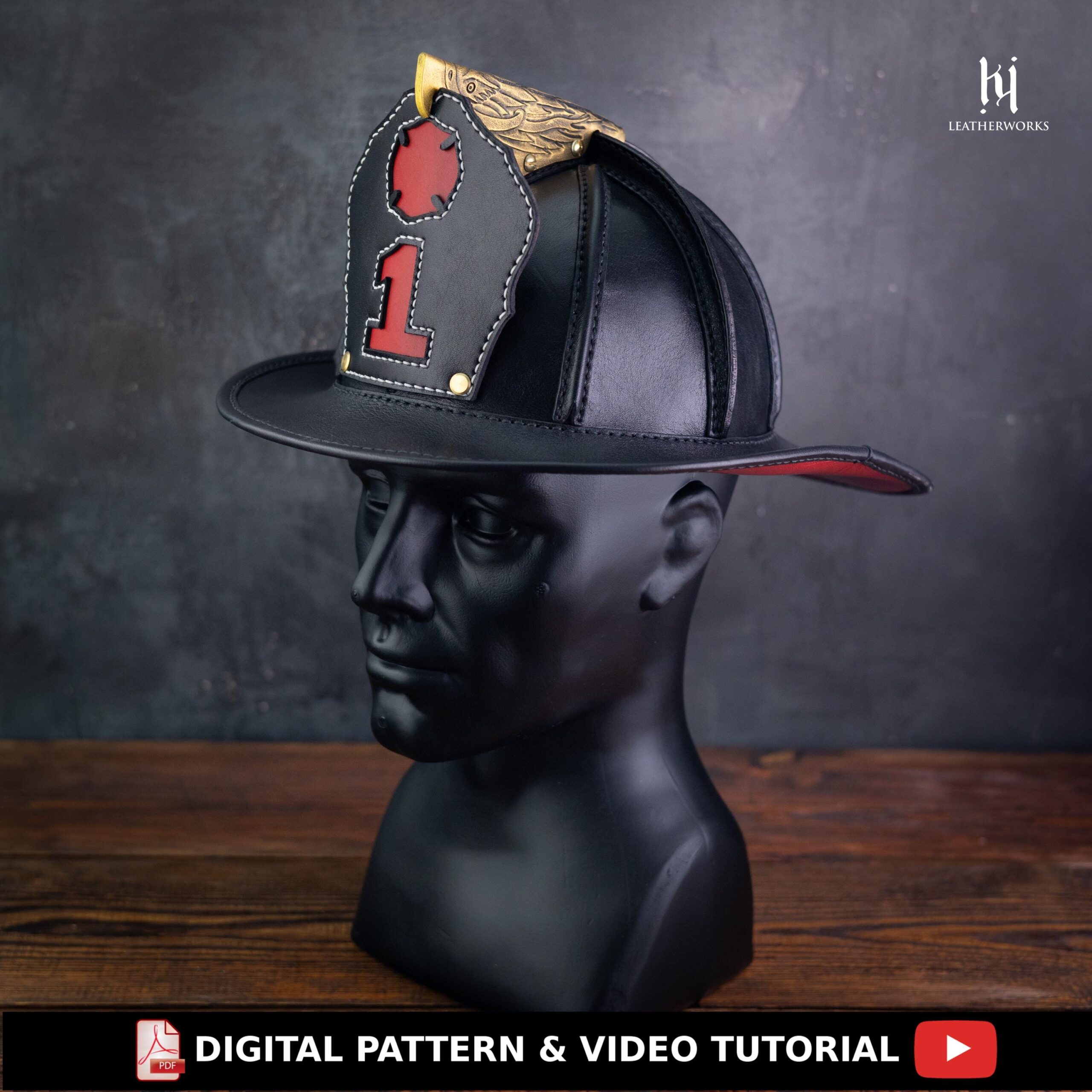 An application scenario or product detail of custom leather fire helmets - Image 6