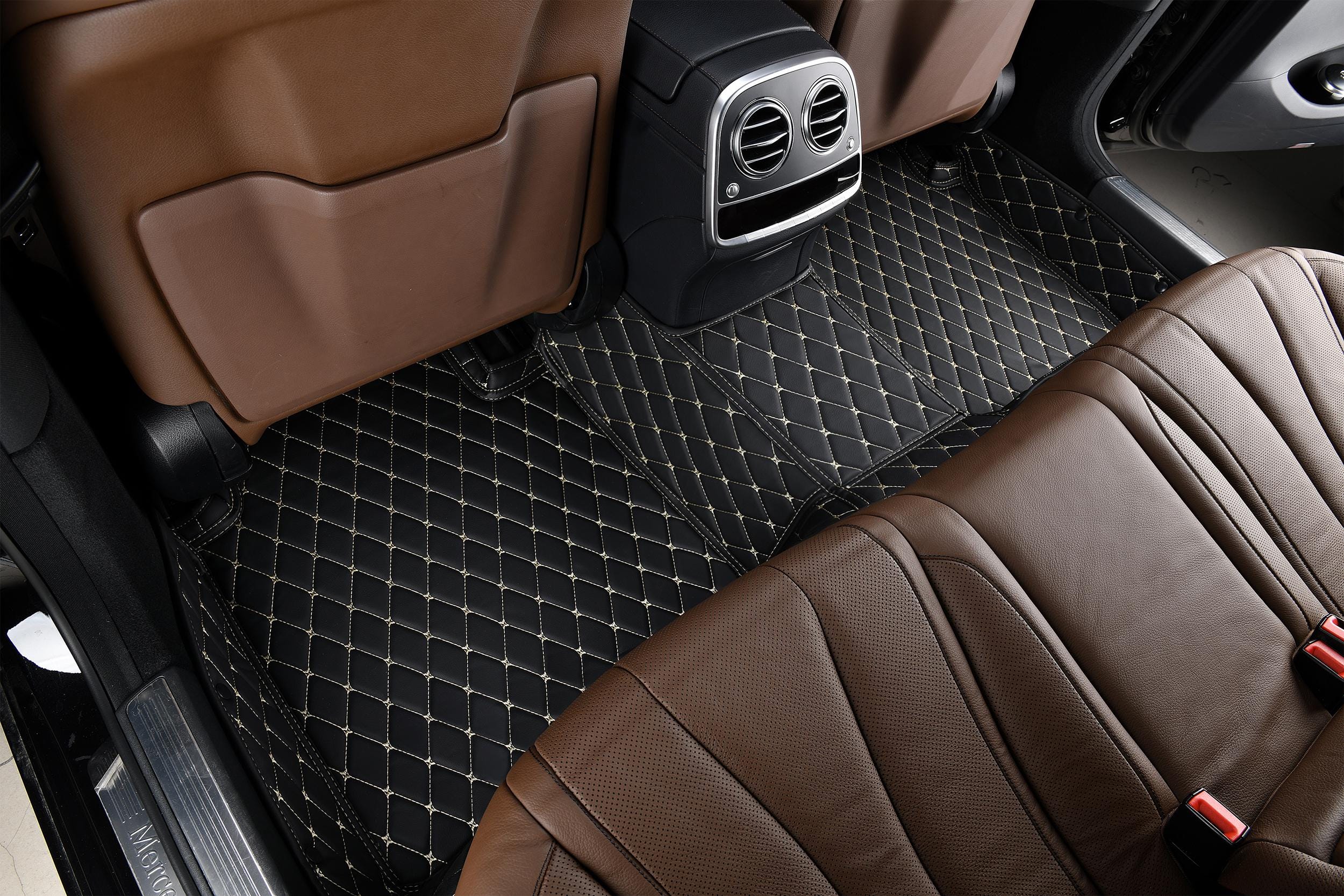 An application scenario or product detail of custom leather floor mats - Image 3