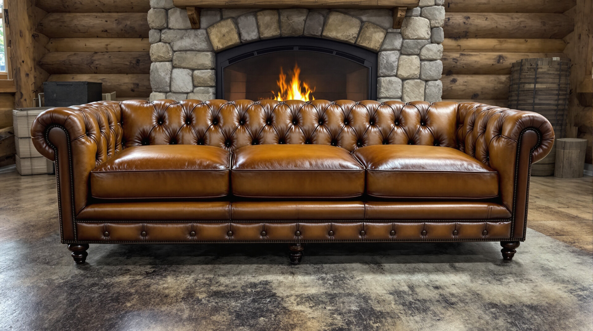 An application scenario or product detail of custom leather furniture - Image 9
