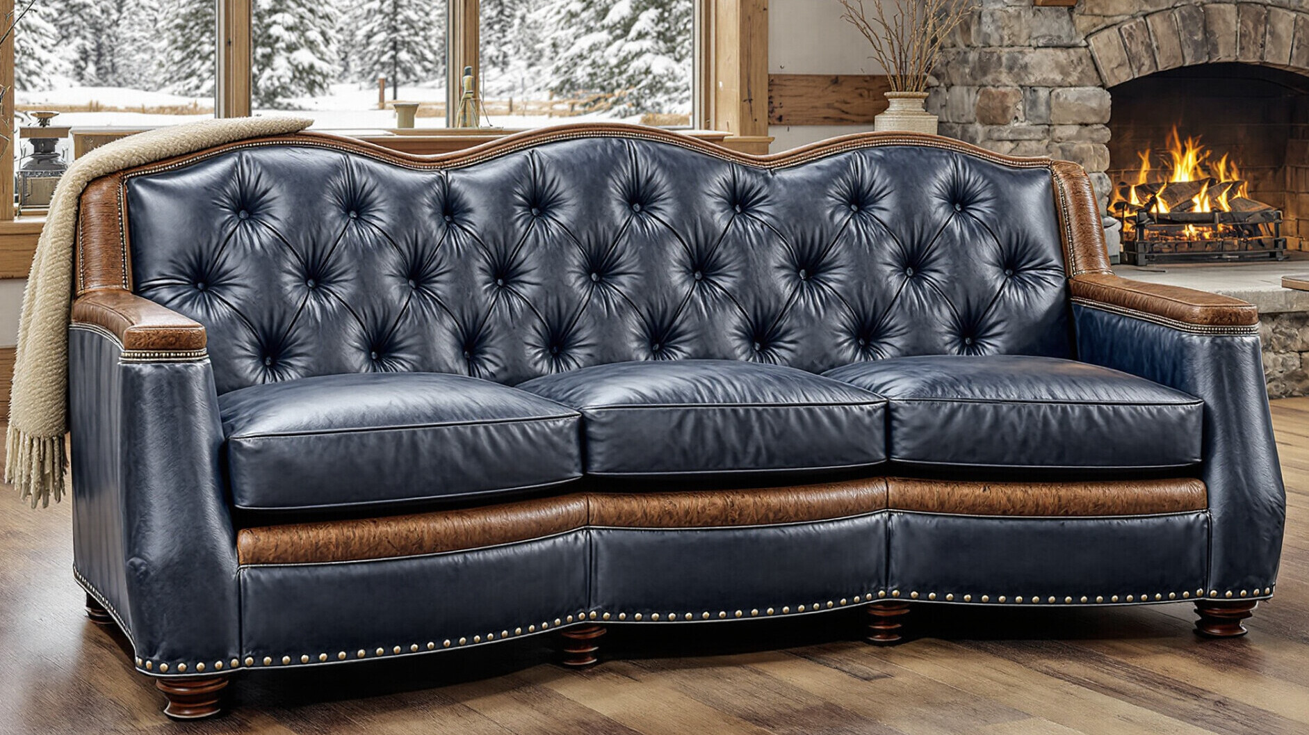 An application scenario or product detail of custom leather furniture - Image 21