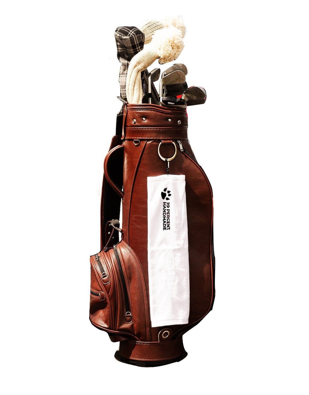 An application scenario or product detail of custom leather golf bags - Image 6