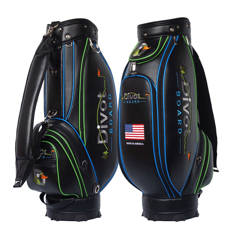 An application scenario or product detail of custom leather golf bags - Image 7