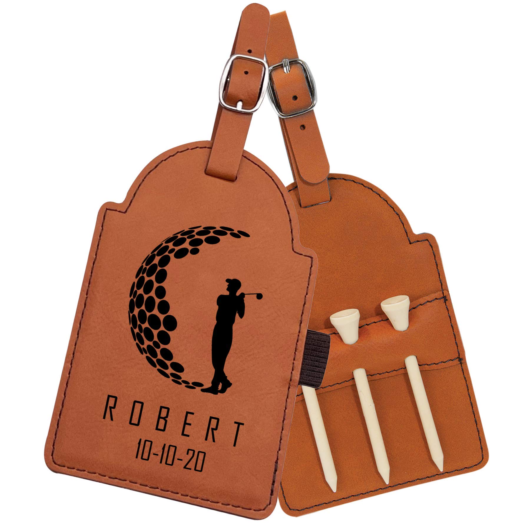 An application scenario or product detail of custom leather golf bags - Image 10
