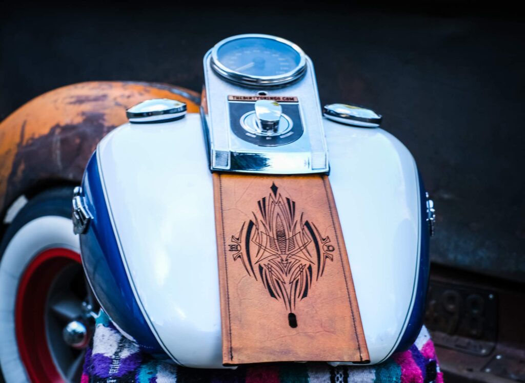 Featured image for the custom leather harley tank bibs guide