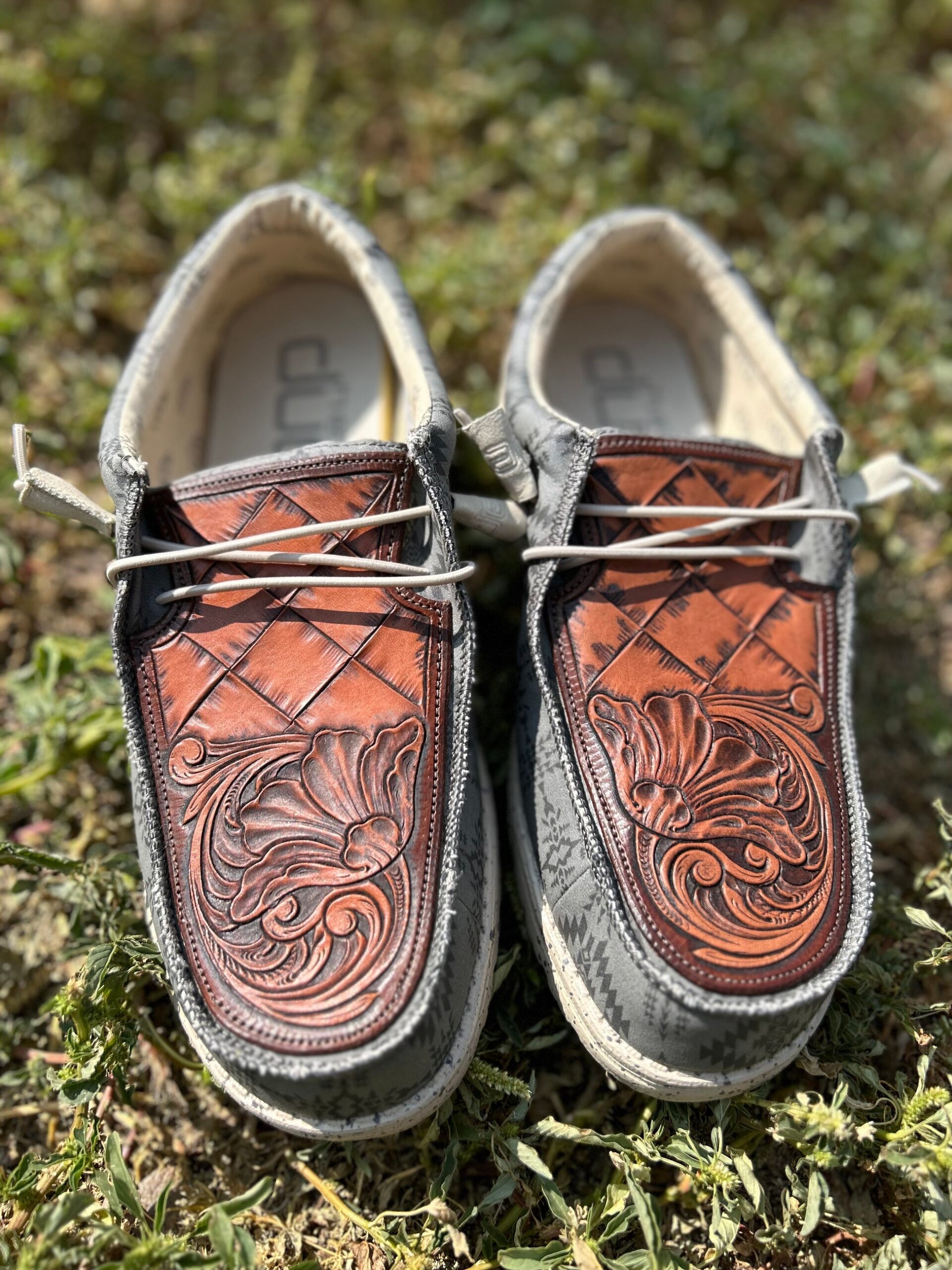 An application scenario or product detail of custom leather hey dudes - Image 16