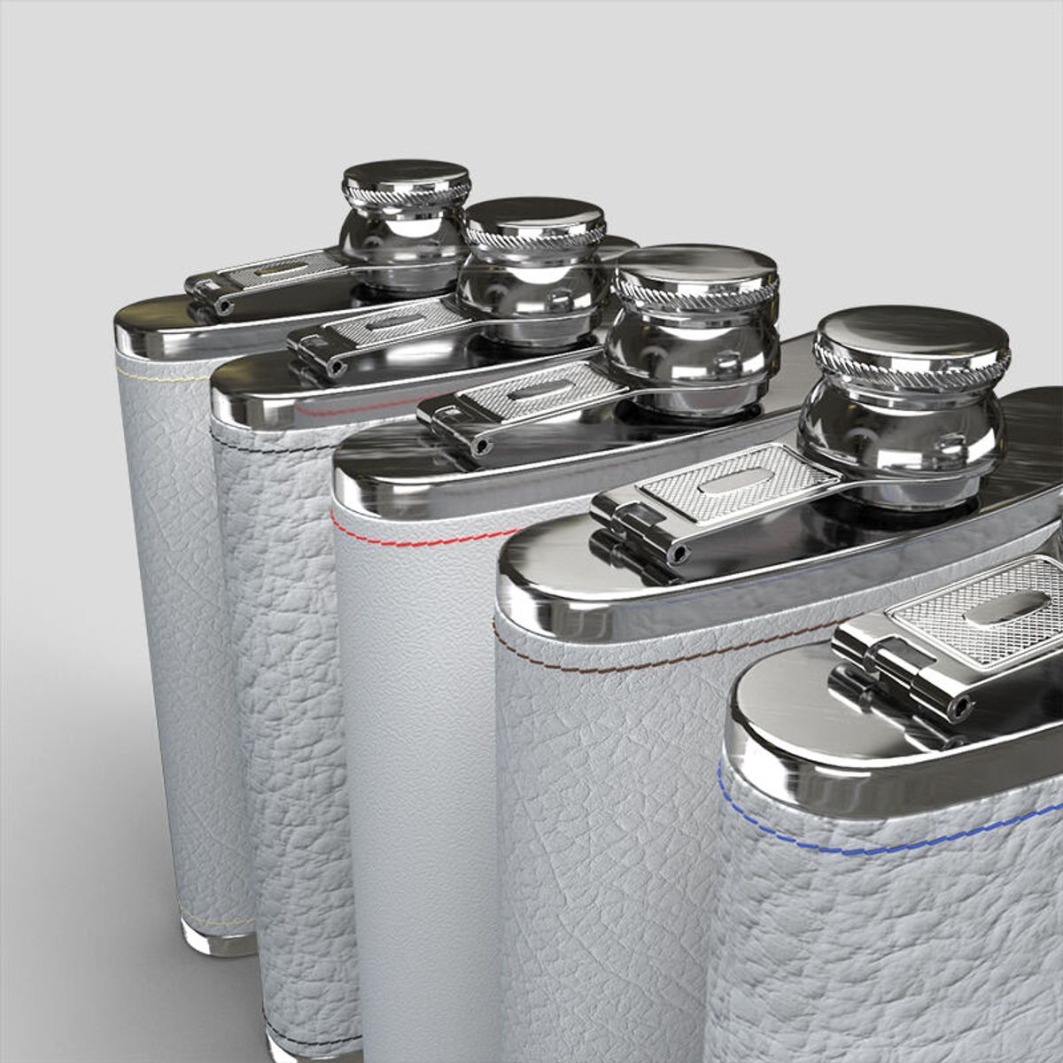 An application scenario or product detail of custom leather hip flask - Image 12