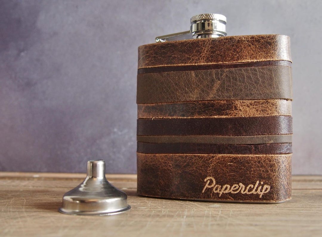 Featured image for the custom leather hip flask guide