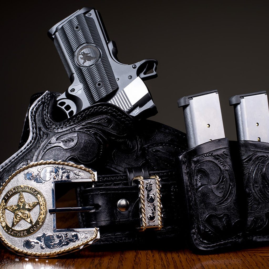 An application scenario or product detail of custom leather holster makers list - Image 2