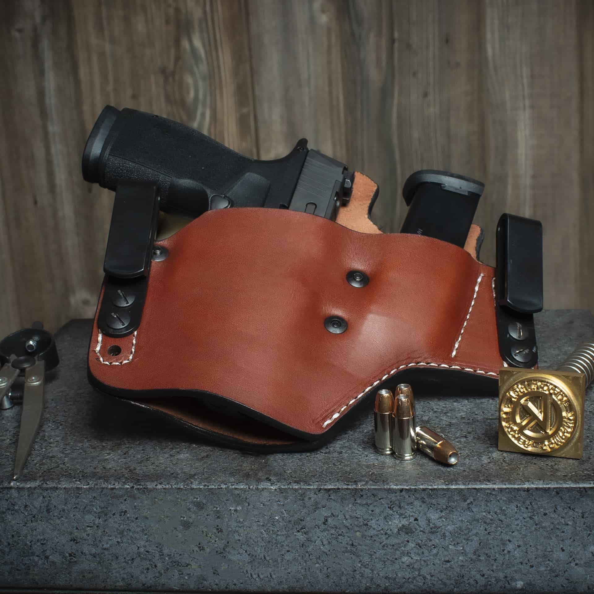 An application scenario or product detail of custom leather holster makers list - Image 13