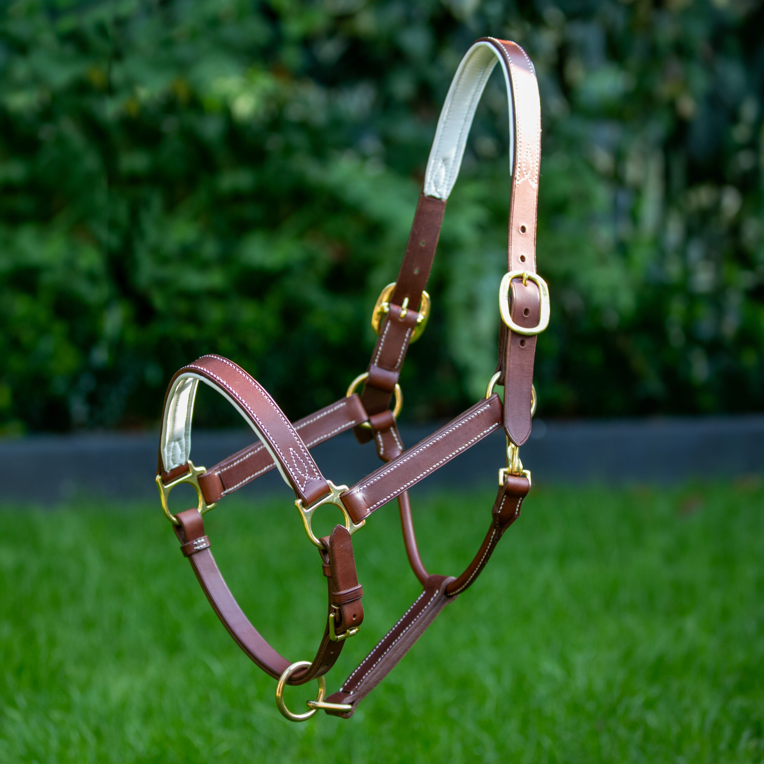 An application scenario or product detail of custom leather horse halters - Image 8