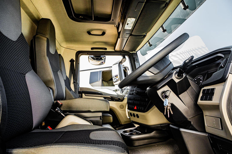 An application scenario or product detail of custom leather interior for trucks - Image 2
