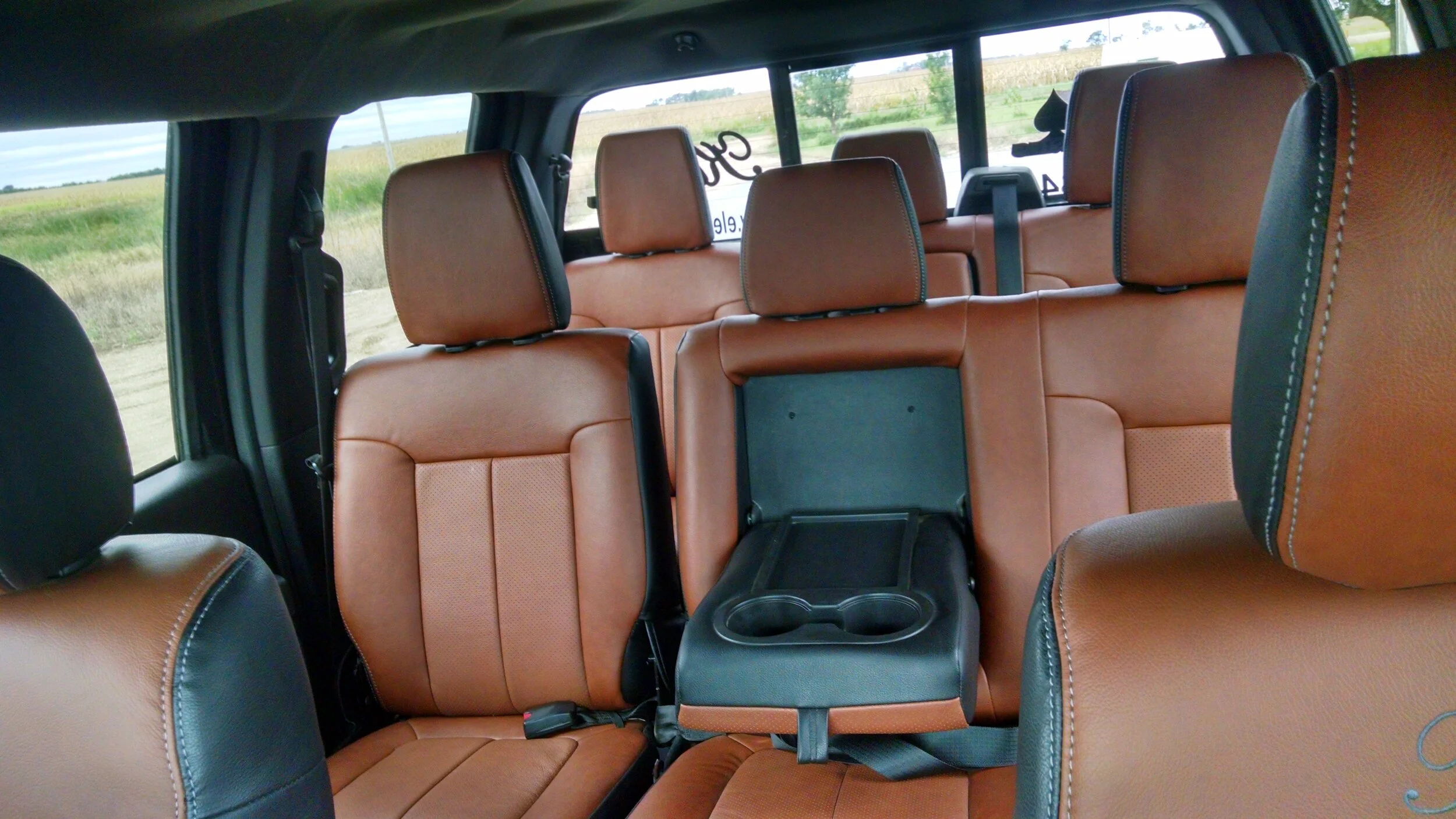 An application scenario or product detail of custom leather interior for trucks - Image 6