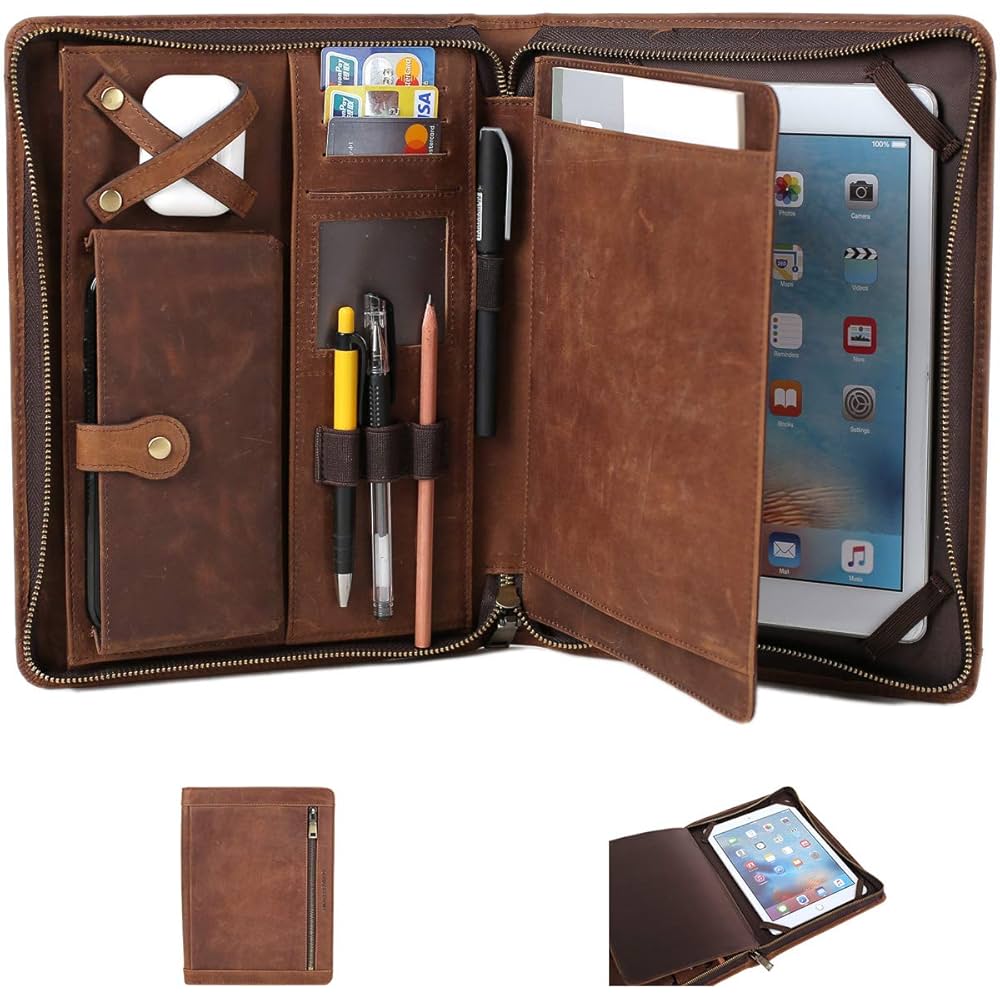 An application scenario or product detail of custom leather ipad case - Image 2