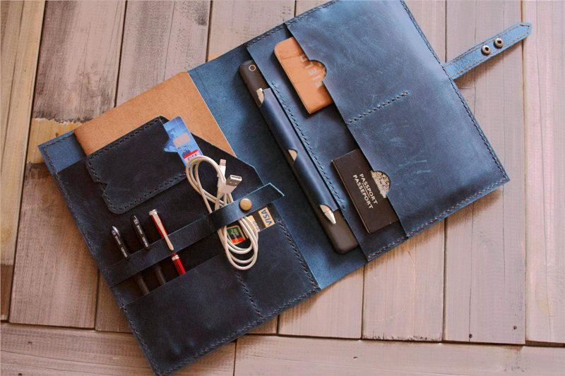 An application scenario or product detail of custom leather ipad case - Image 5