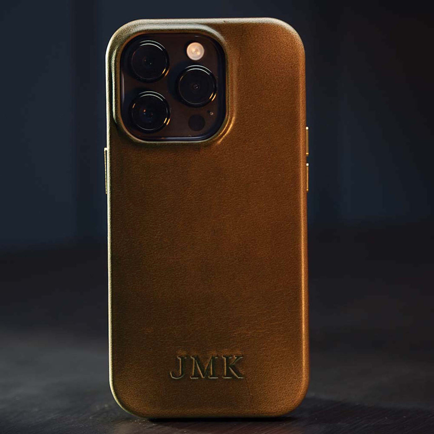 An application scenario or product detail of custom leather iphone case - Image 1