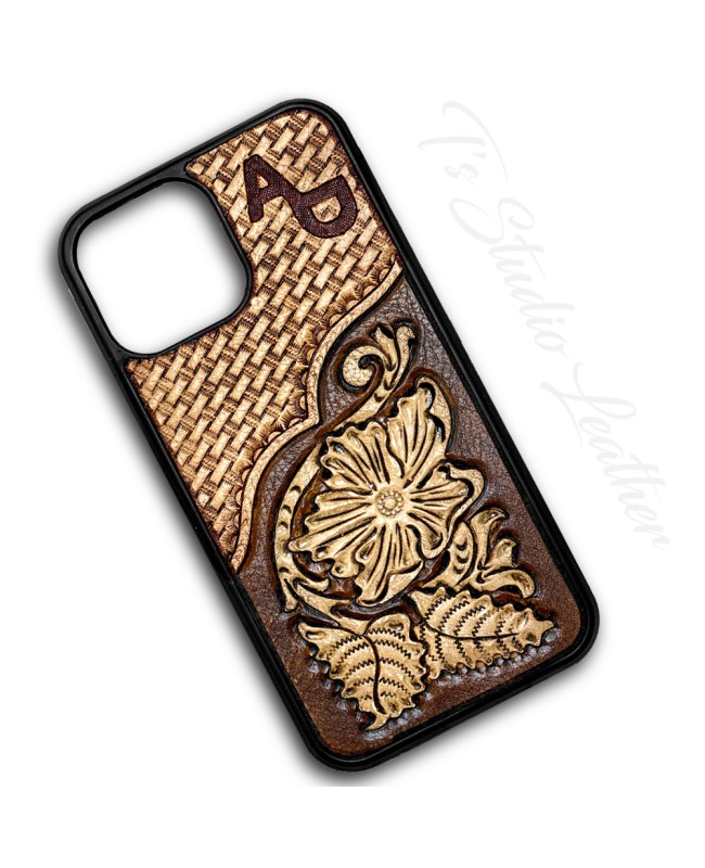 An application scenario or product detail of custom leather iphone case - Image 13