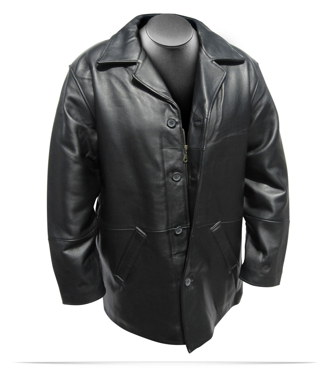 An application scenario or product detail of custom leather jackets with logo - Image 17