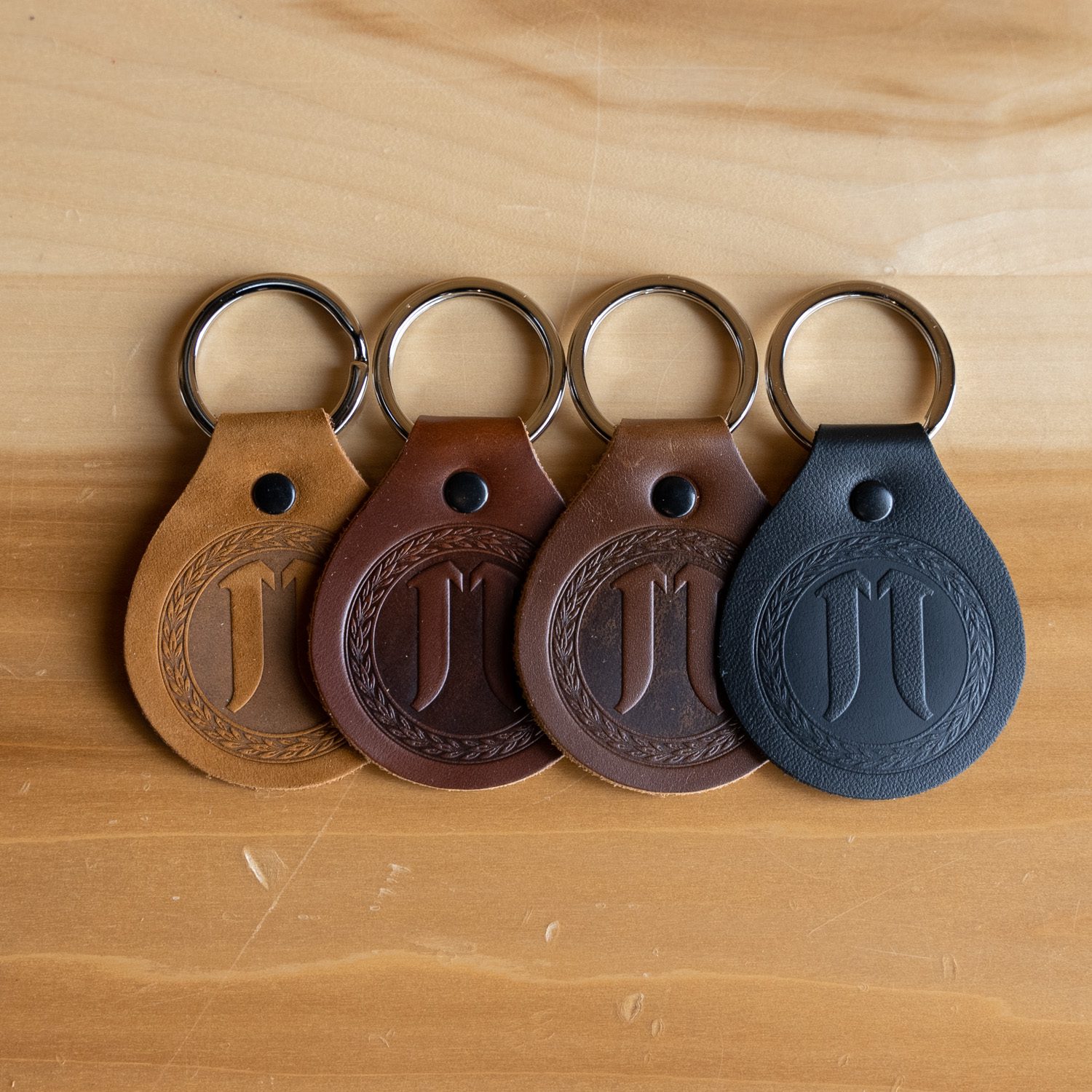 An application scenario or product detail of custom leather key fob - Image 3