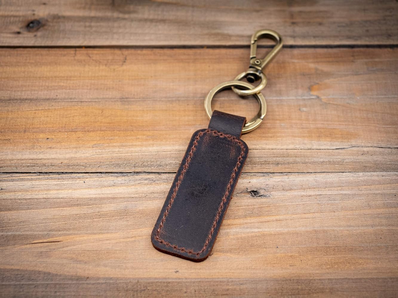 An application scenario or product detail of custom leather key fob - Image 6