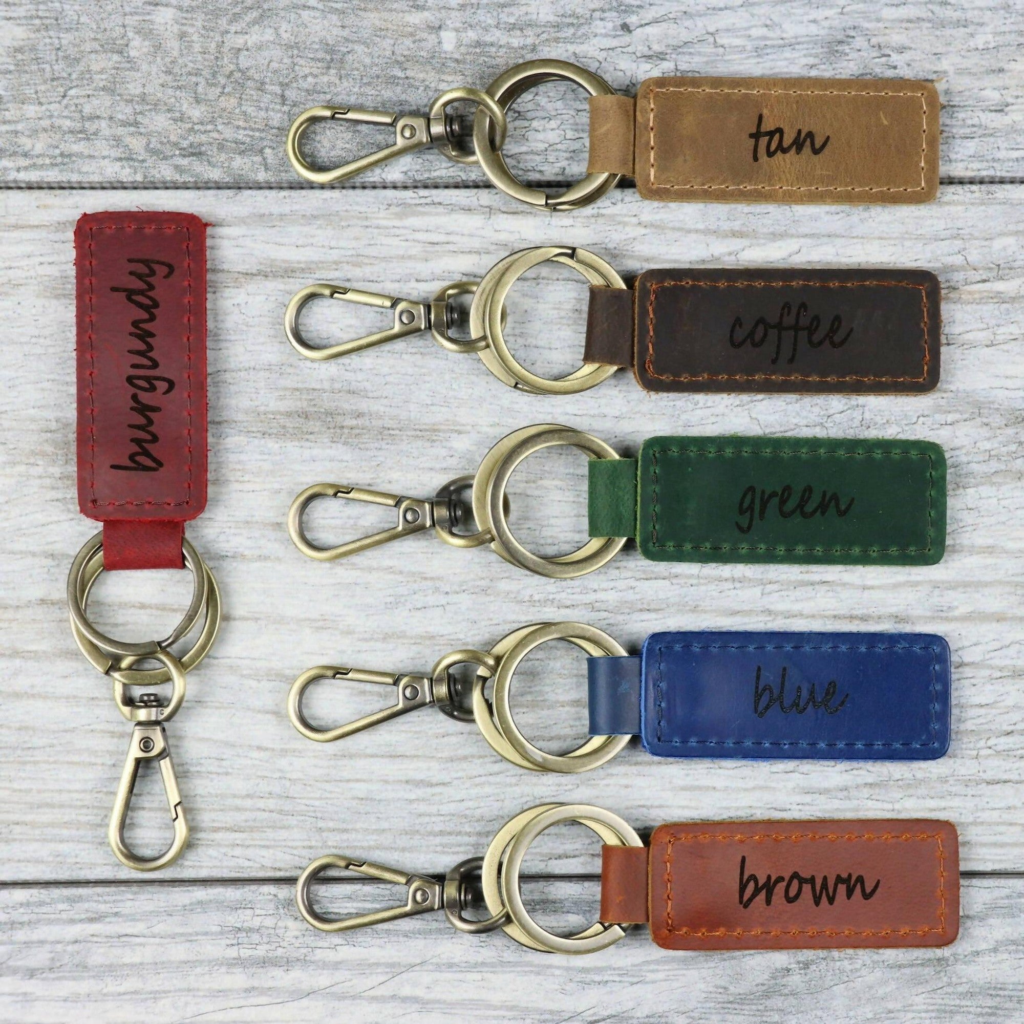An application scenario or product detail of custom leather keychains bulk - Image 3