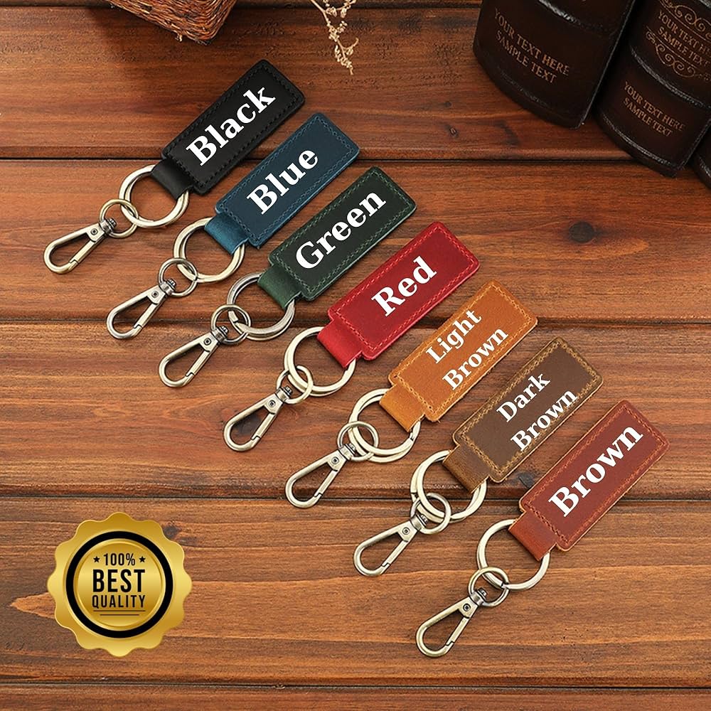 An application scenario or product detail of custom leather keyring - Image 5