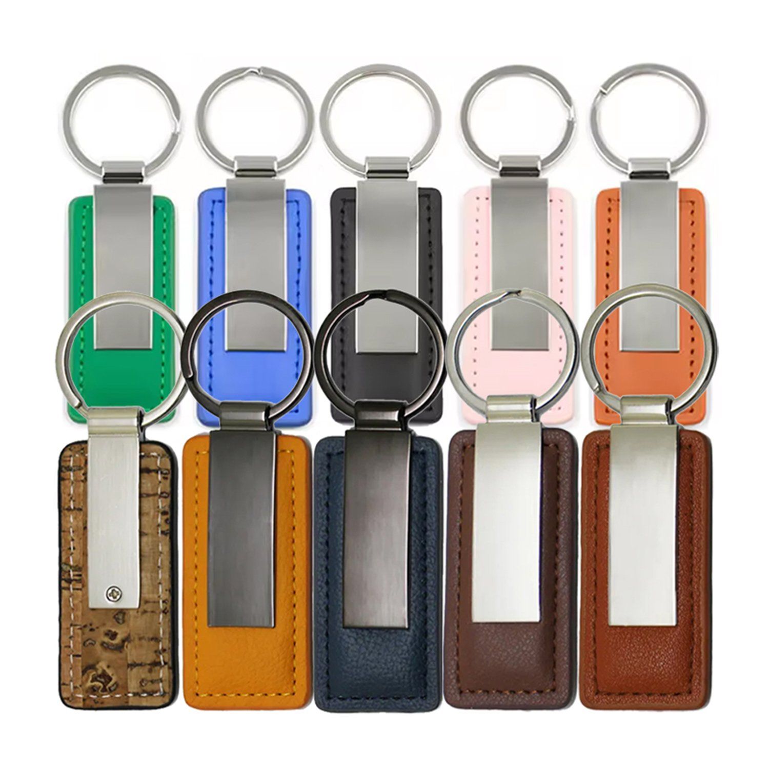 An application scenario or product detail of custom leather keyring - Image 8
