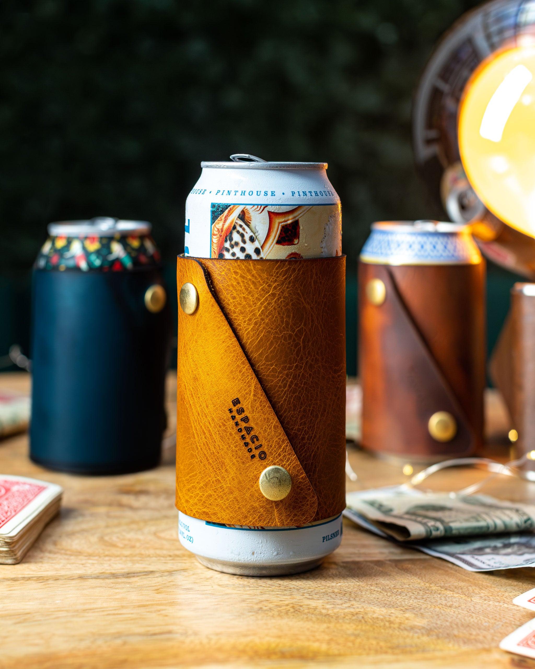 An application scenario or product detail of custom leather koozie - Image 6