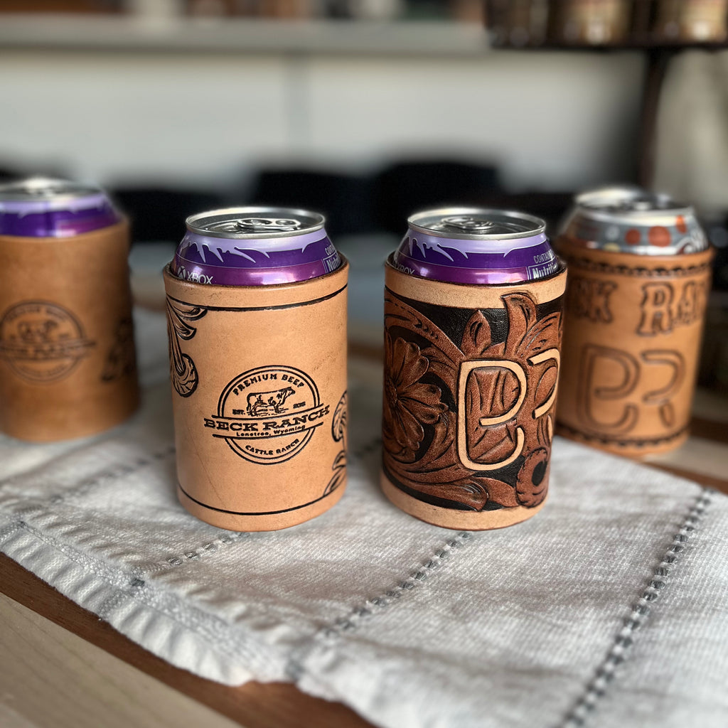 An application scenario or product detail of custom leather koozie - Image 8