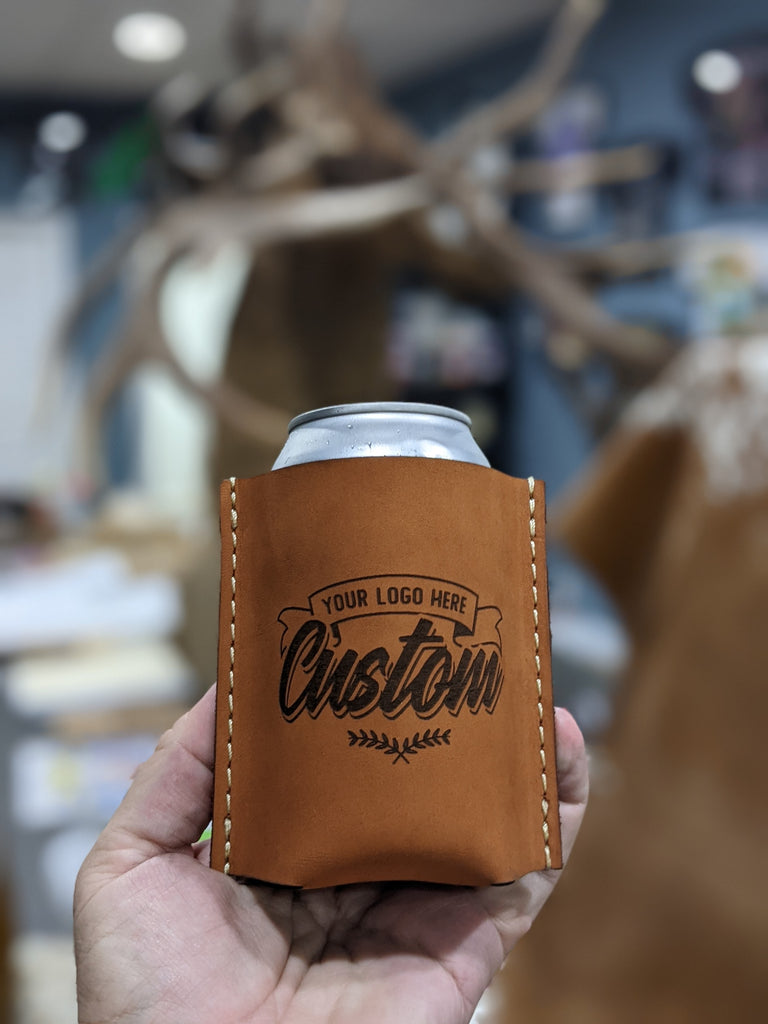 An application scenario or product detail of custom leather koozie - Image 13