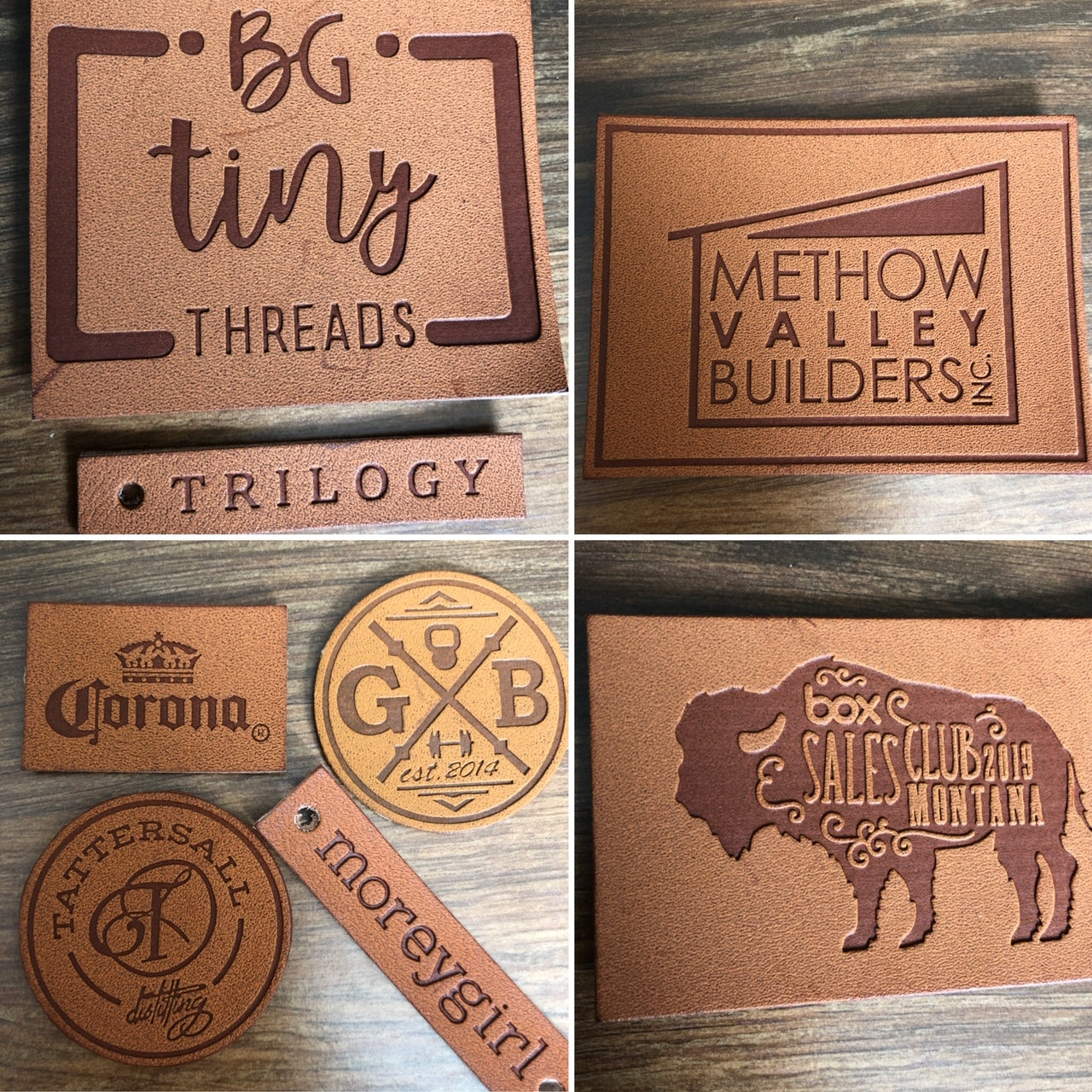 An application scenario or product detail of custom leather labels - Image 5