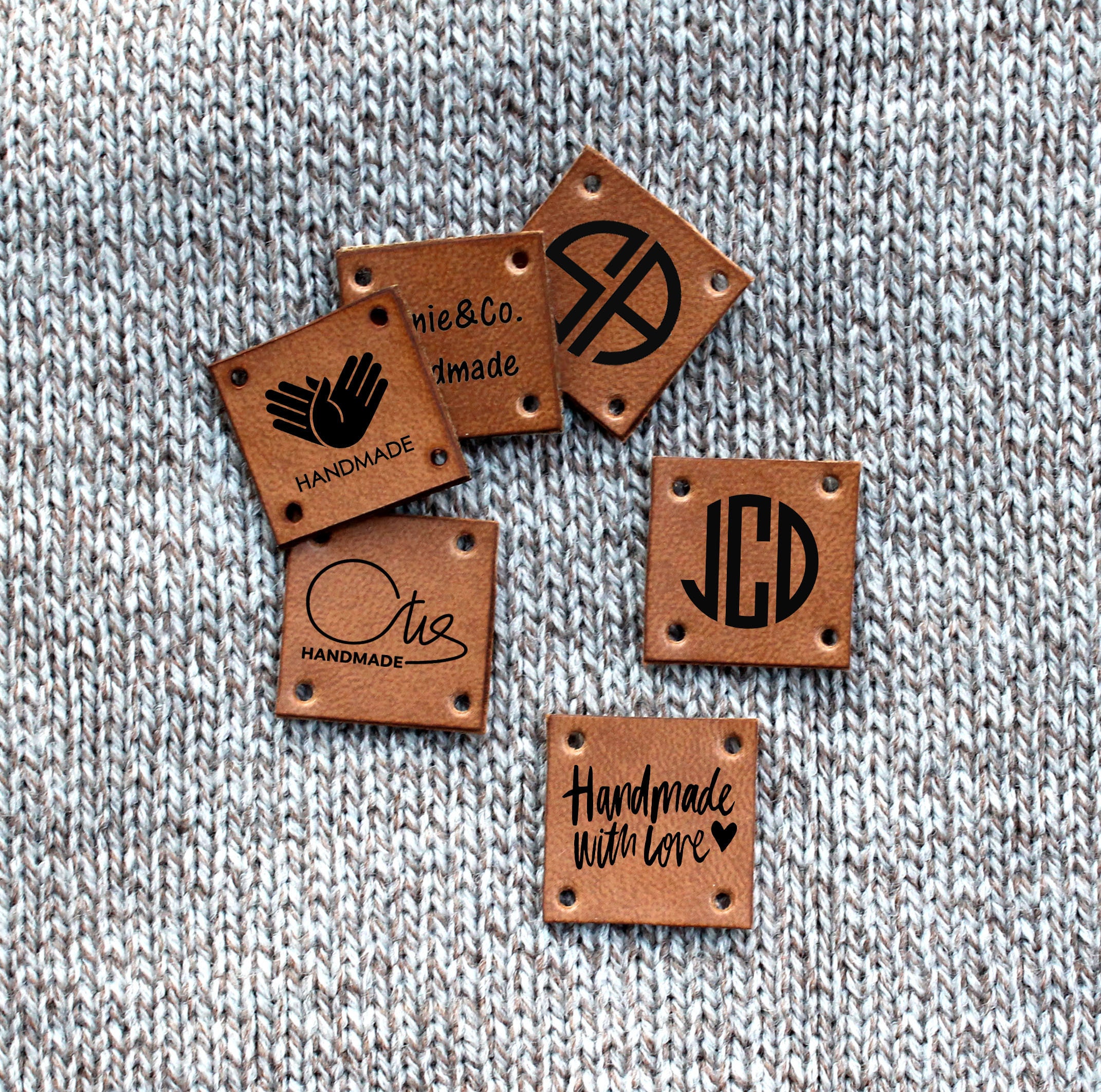 An application scenario or product detail of custom leather labels - Image 13