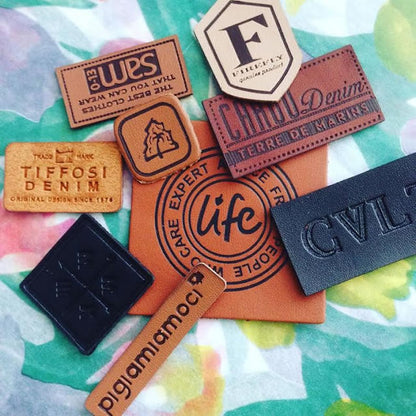 An application scenario or product detail of custom leather labels - Image 18