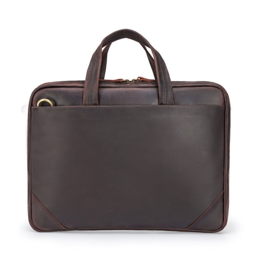 An application scenario or product detail of custom leather laptop bag - Image 16