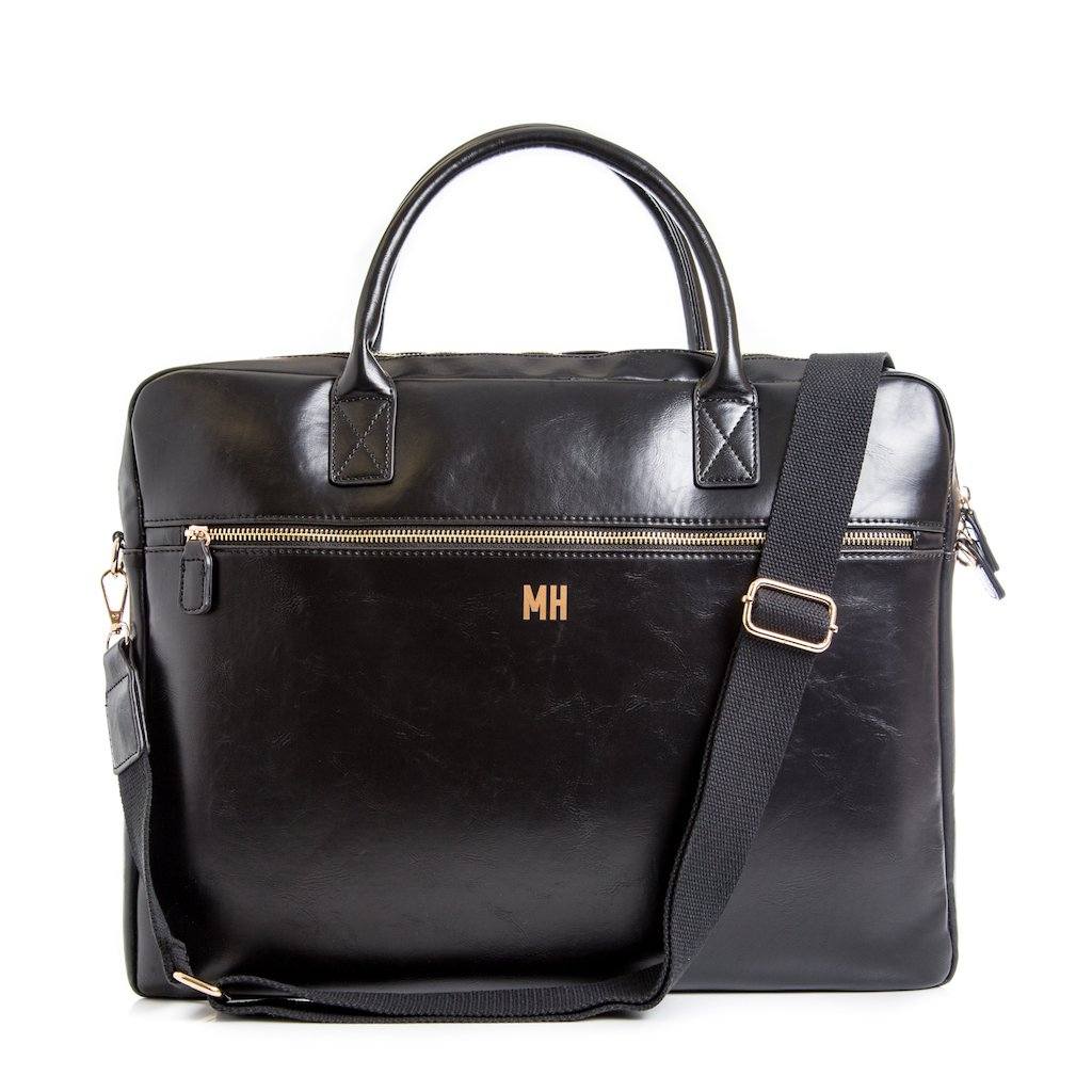 An application scenario or product detail of custom leather laptop bag - Image 19