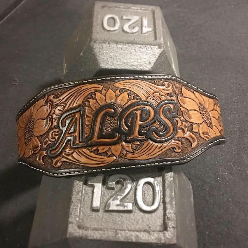 An application scenario or product detail of custom leather lifting belt - Image 19