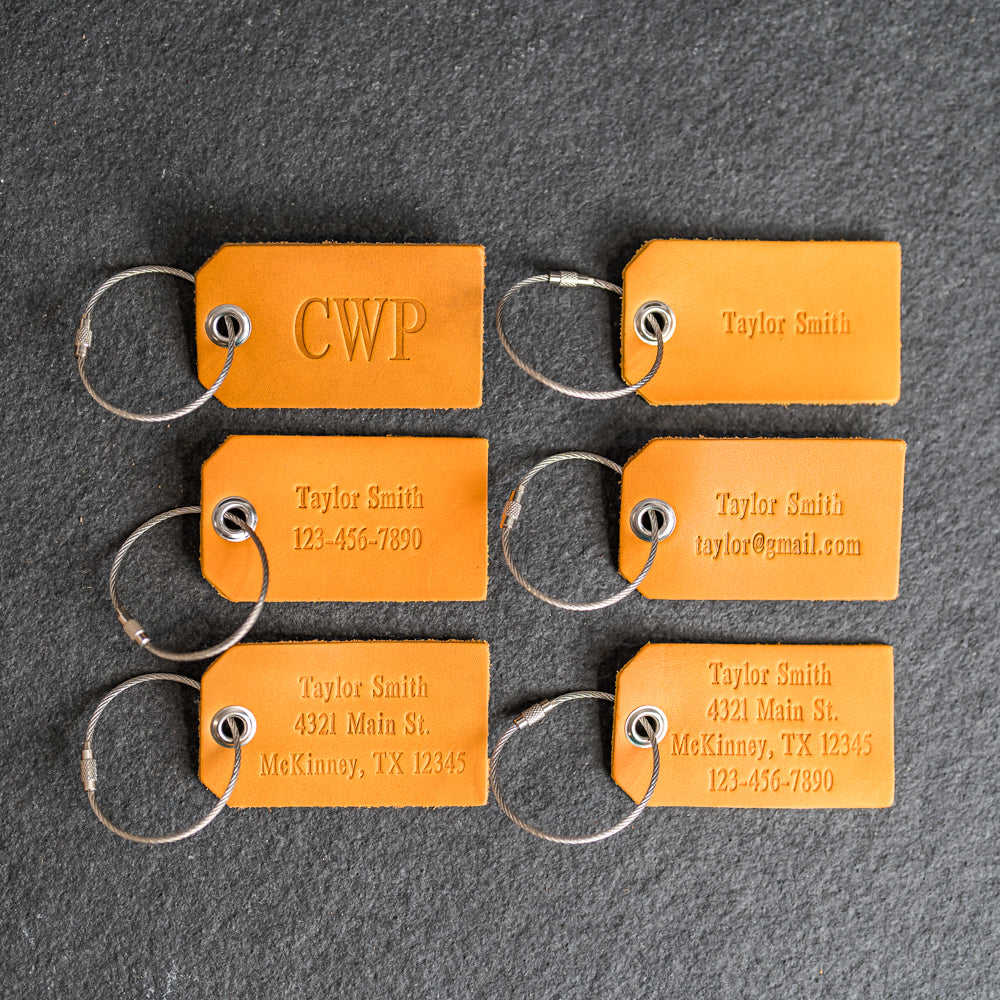An application scenario or product detail of custom leather luggage tags - Image 11