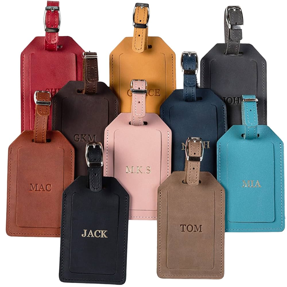 An application scenario or product detail of custom leather luggage tags - Image 17