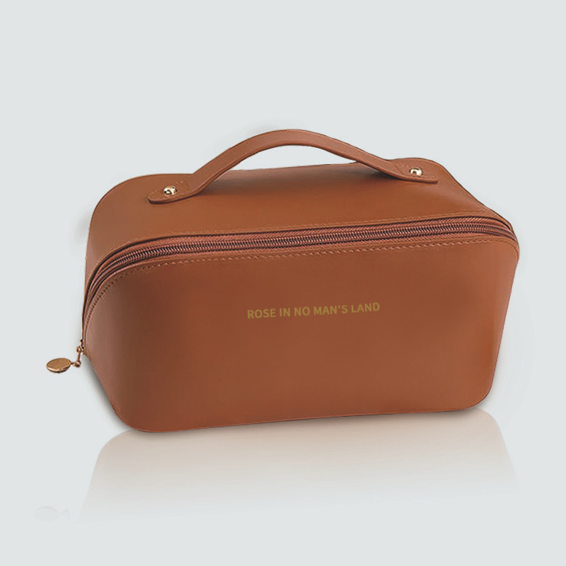 An application scenario or product detail of custom leather makeup bags - Image 5
