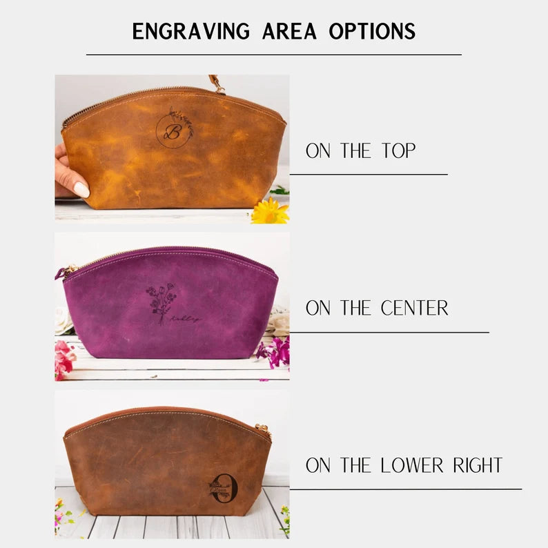 An application scenario or product detail of custom leather makeup bags - Image 23