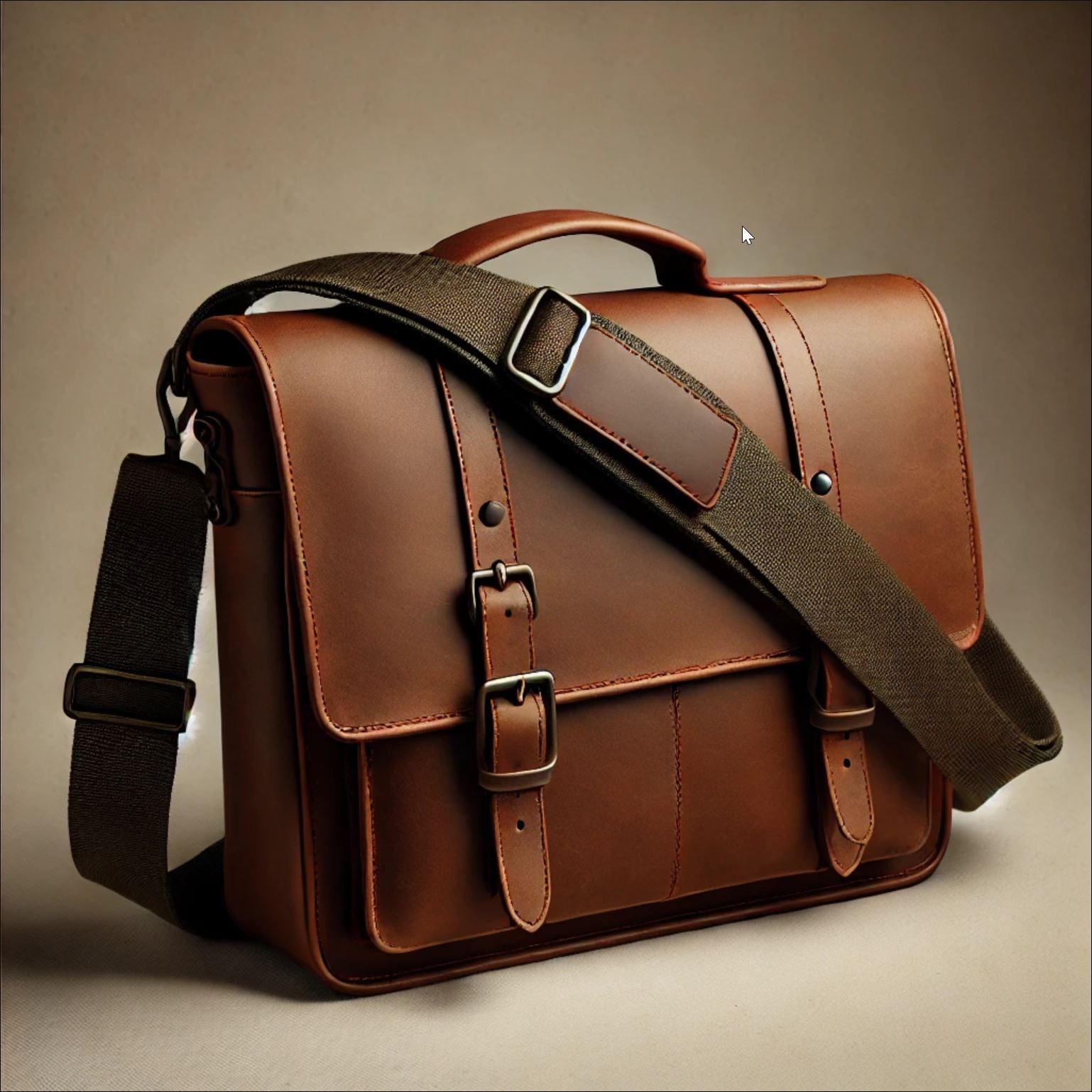 An application scenario or product detail of custom leather messenger bags - Image 18